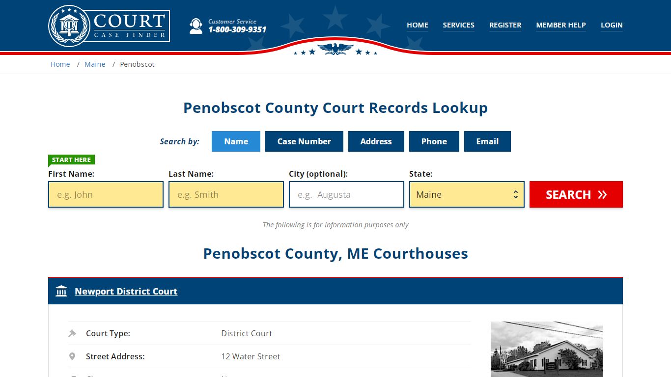 Penobscot County Court Records | ME Case Lookup